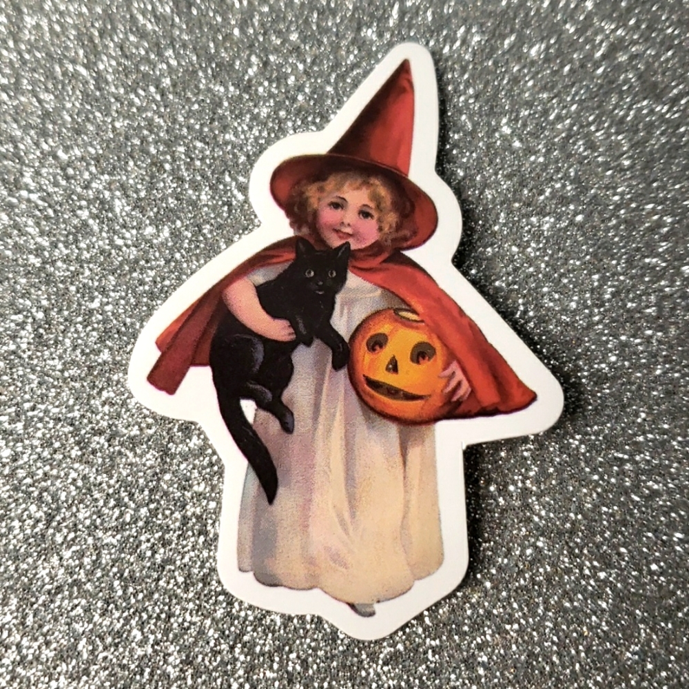 VINTAGE Halloween ART WATERPOOF Sticker